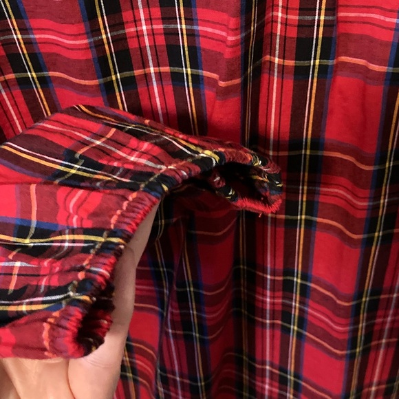 J. Crew Vibrant Plaid Ruffle Top Size L NWT - Picture 4 of 9